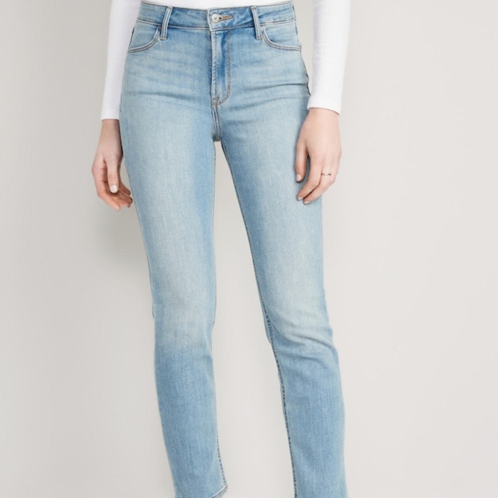 High Waisted Wow Straight Jeans